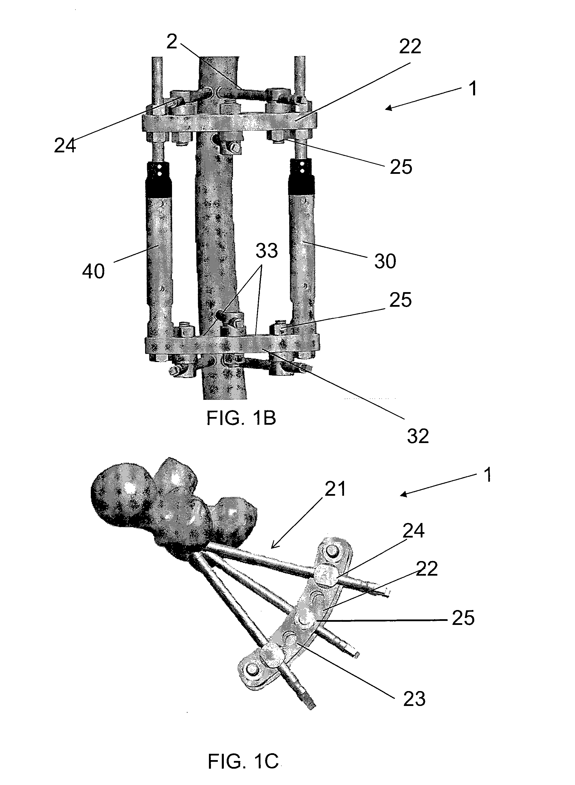 Elongated pin for an external modular fixation system for temporary and/or permanent fixation applications and external modular fixation system