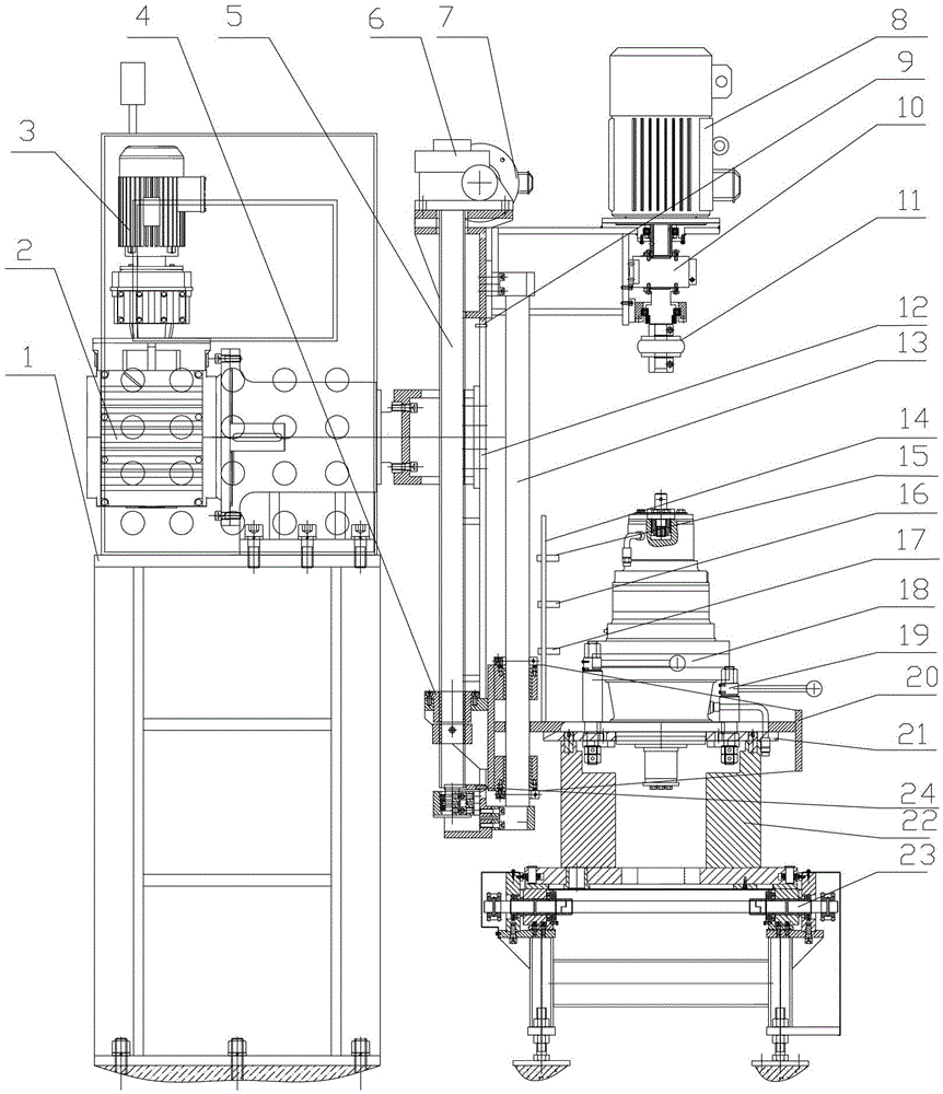 A reducer test device and a reducer production line