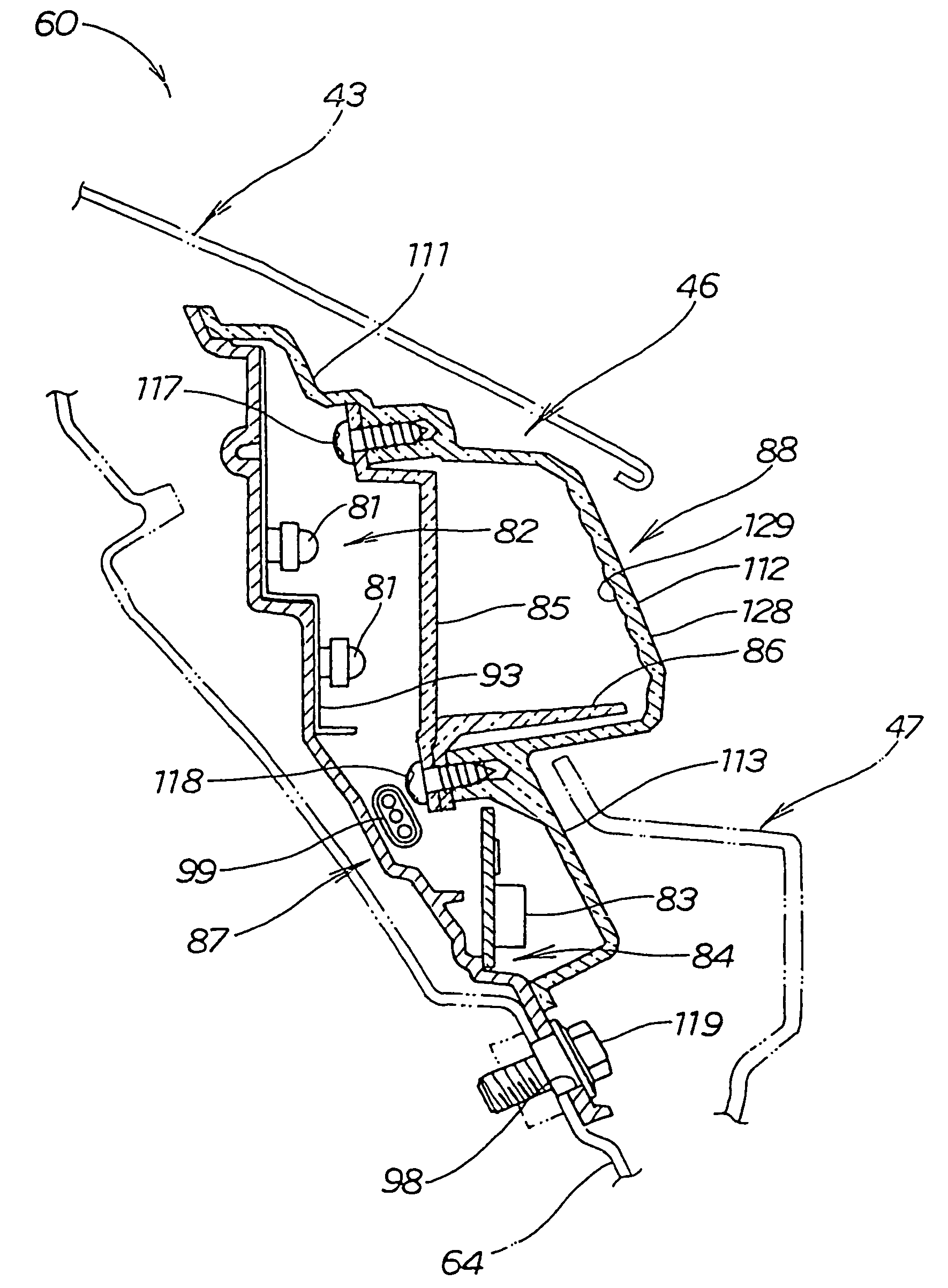 Tail lamp structure for vehicles