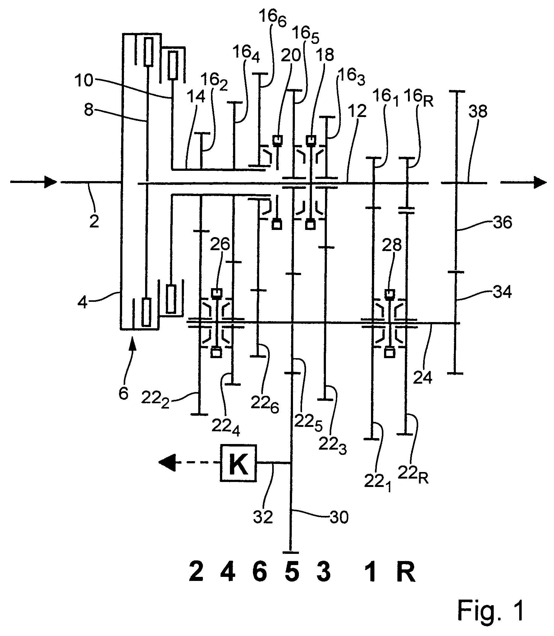 Parallel manual transmission for four-wheel drive and parallel manual transmission for transverse installation in a front-wheel drive vehicle