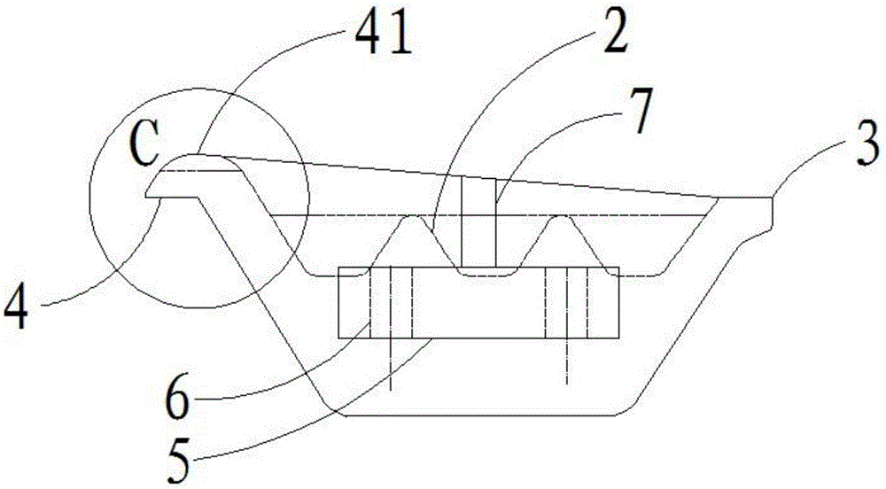 Receiving mould for continuous casting machine