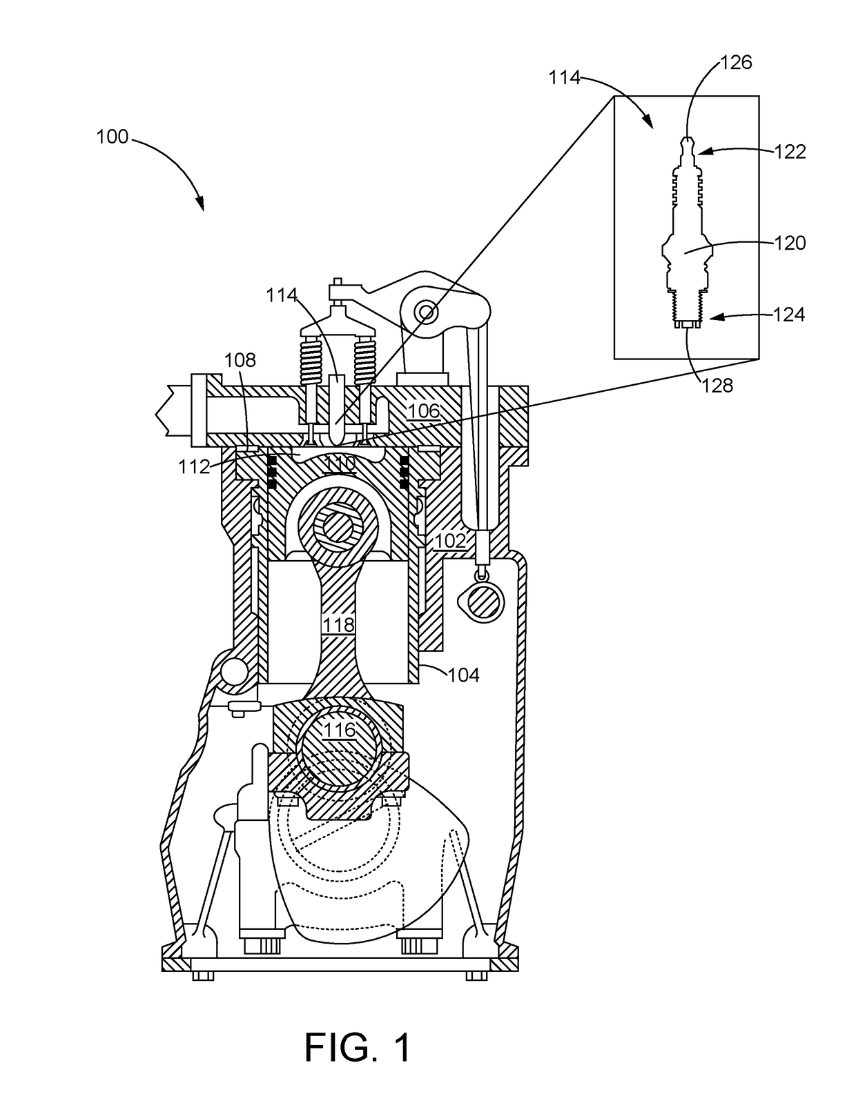 Gas engine ignition system for extending life and lean limit