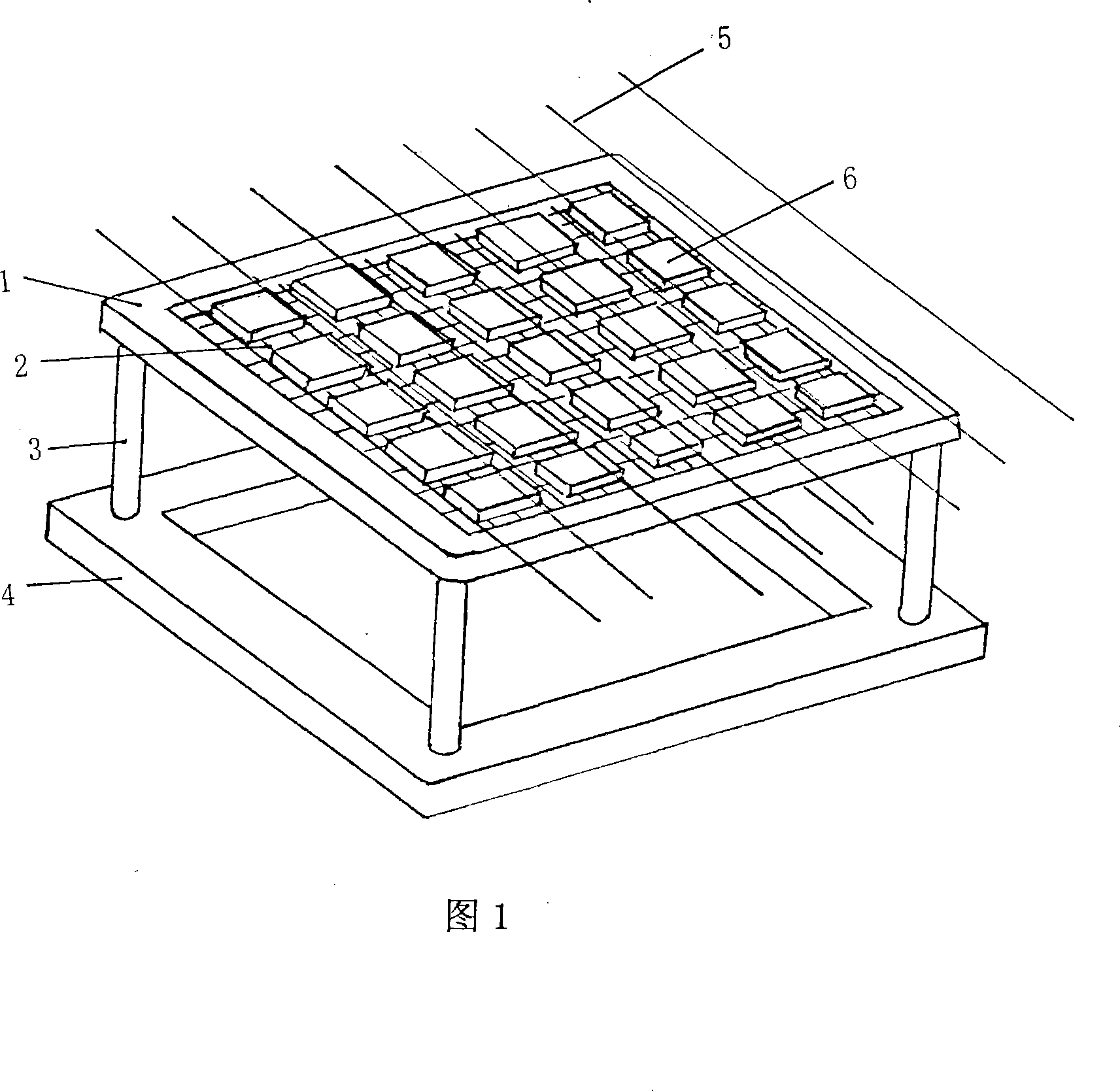 High heat-resistance hollow out substrate working platform capable of multiple-surface depositing CVD diamond film