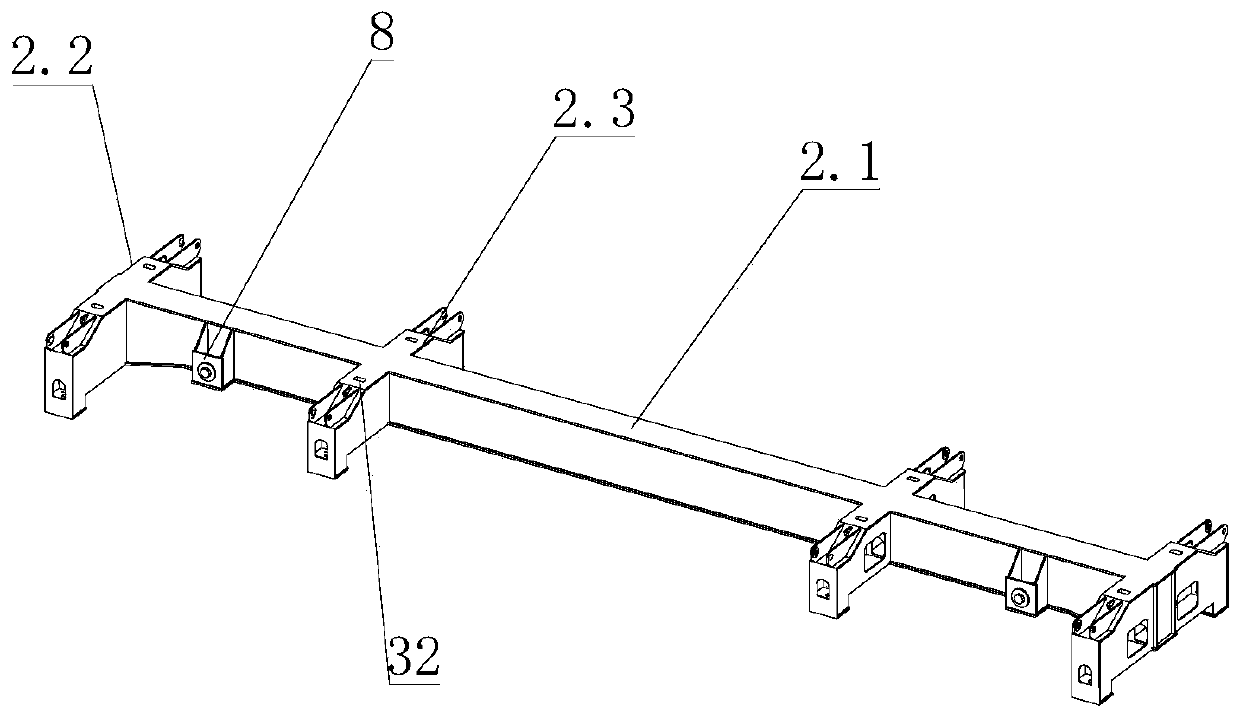 Lifting type frame and air transportation vehicle