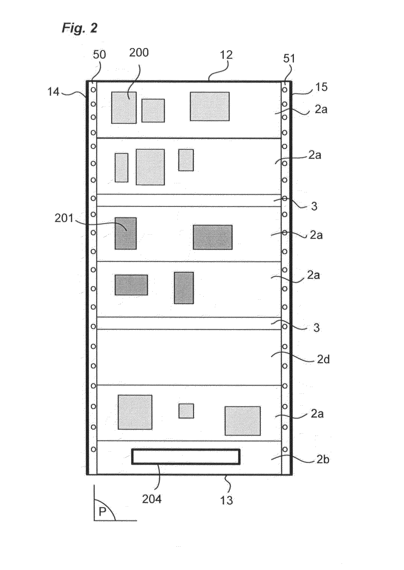 Electrical cabinet with improved heat dissipation