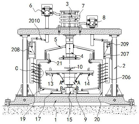 Stamping resistance automatic detection device for automobile ceiling metal plate manufacturing