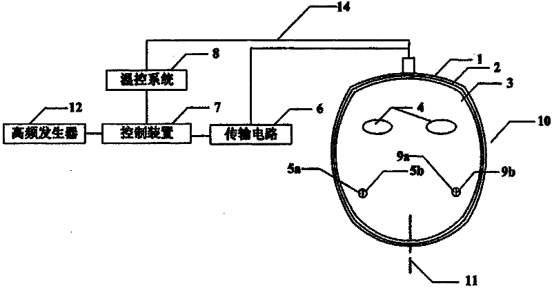 Beauty treatment device for face skin treatment