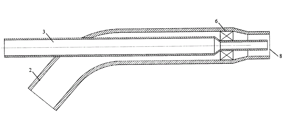 Combustion type heater device used in fume desulfurization and denitrification system