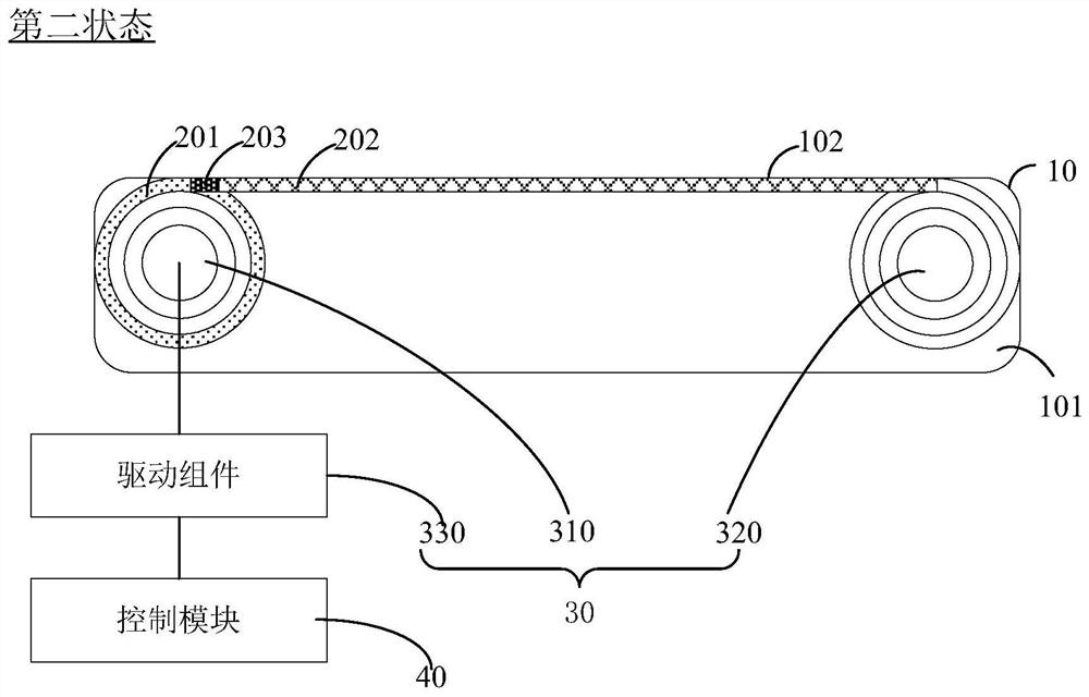 Display module, control method thereof and electronic equipment