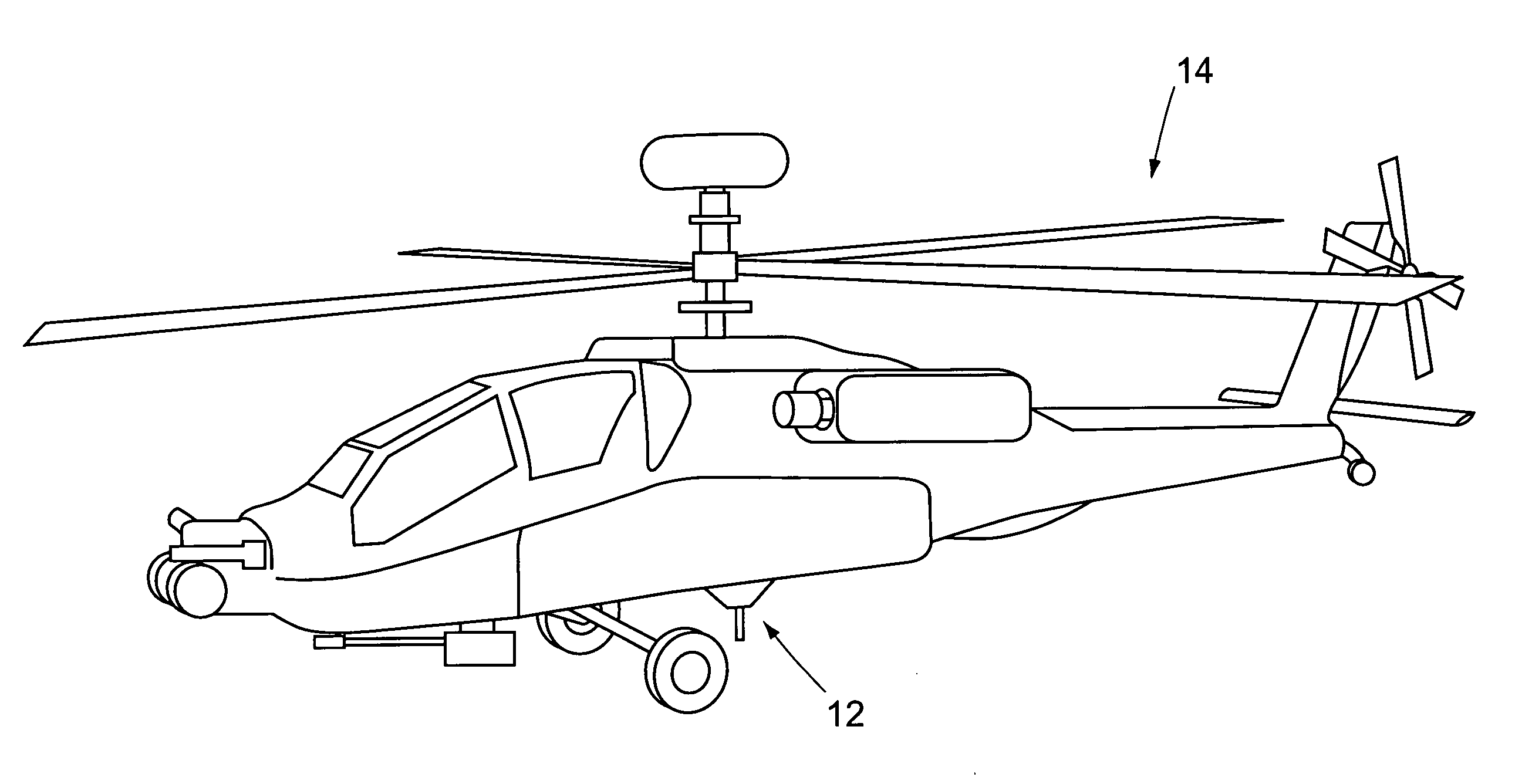 Landing assist apparatus eccentric bushing