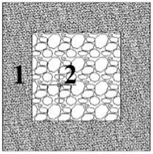 Heat-resistant high-strength concrete for gradient enclosure structure and preparation method thereof