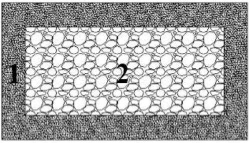 Heat-resistant high-strength concrete for gradient enclosure structure and preparation method thereof