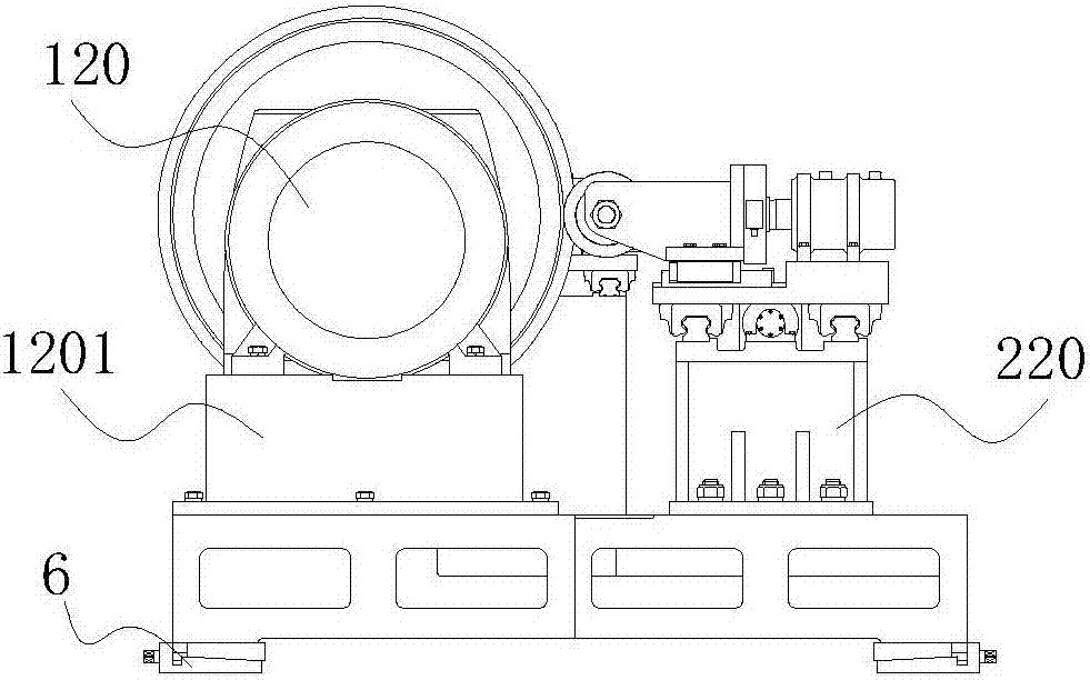 Dynamic calibration test bench of force measurement wheel pair