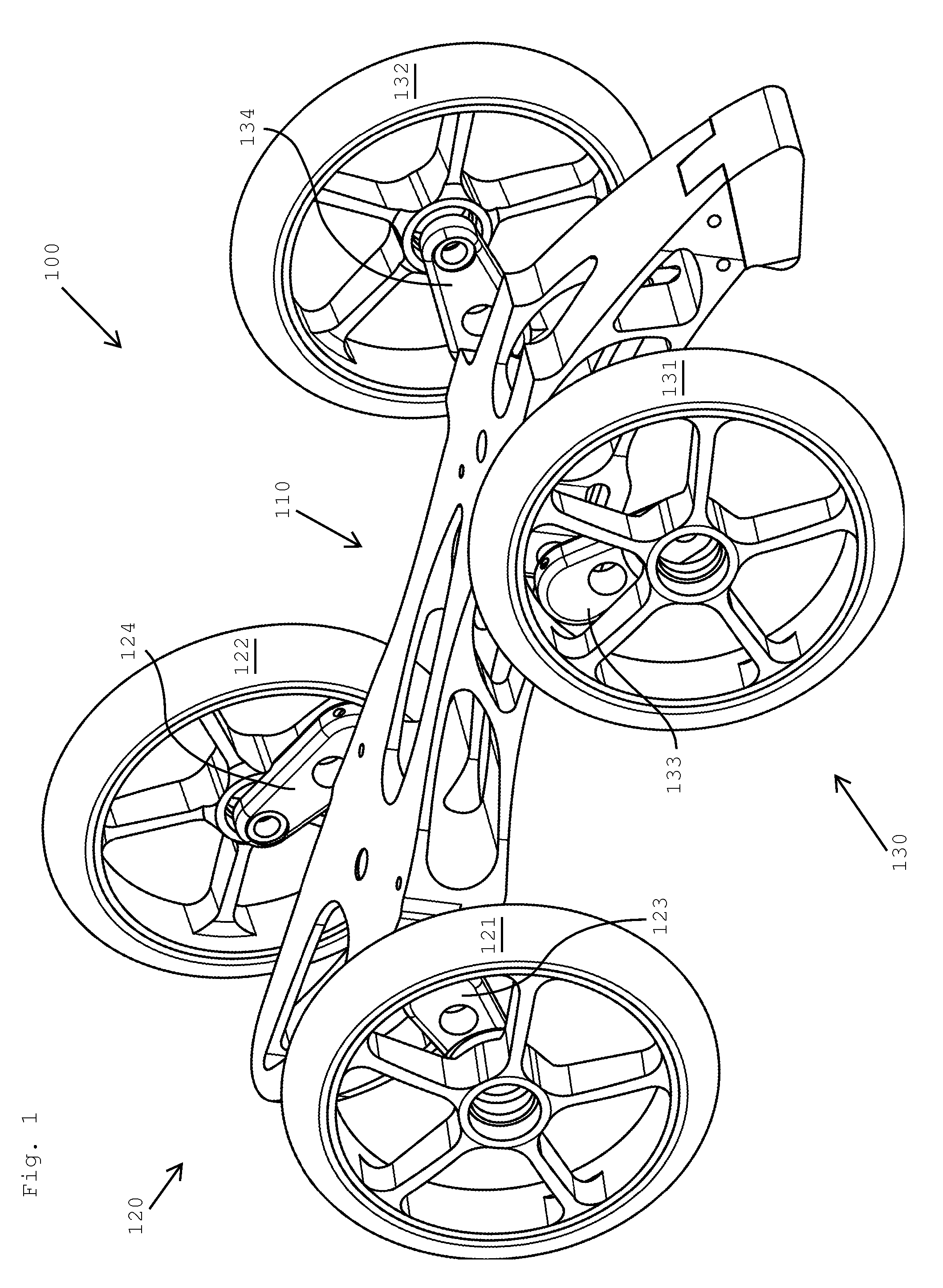 Lean-to-turn wheeled device