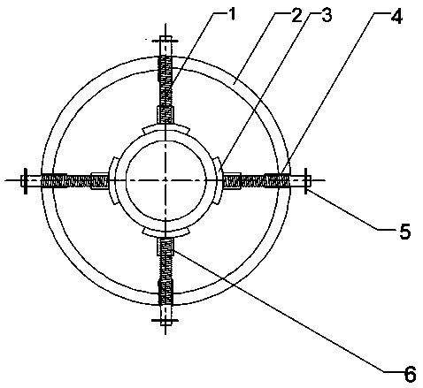 Assistant machining clamping device for bearing inner rings