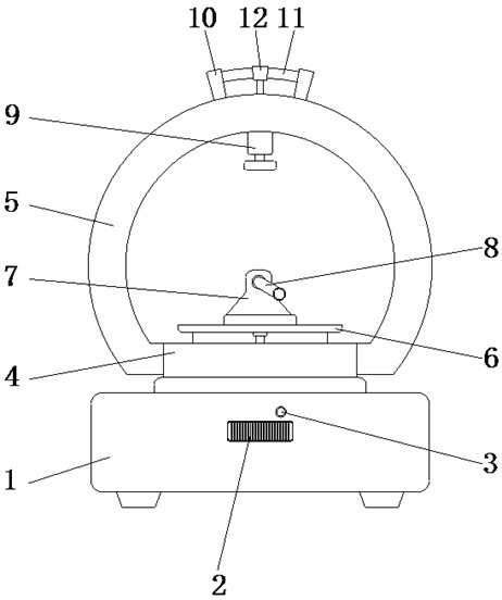 A fixed and adjustable corner grinding device for mechanical parts