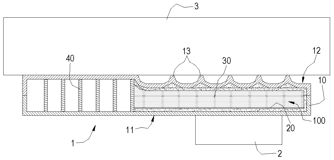 Hot pipe with incondensable gas