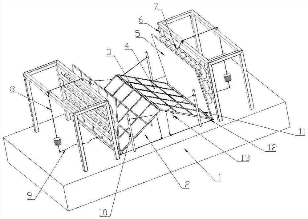 A primary and backup coal mine wind shaft explosion-proof door system