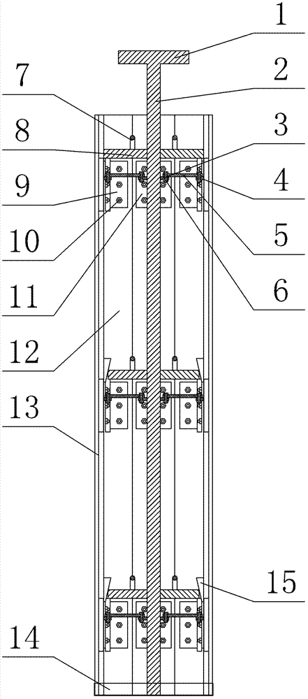 Construction method of large equipment foundation reserved foundation bolt hole