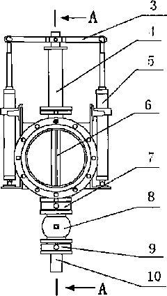 Ore pulp non-pressure pipeline sampler