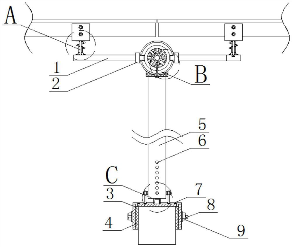 A connection structure of double-layer curtain wall