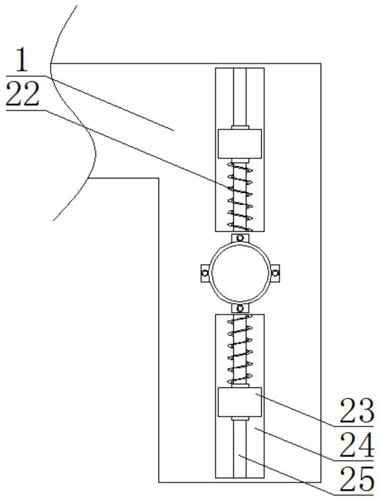 A connection structure of double-layer curtain wall