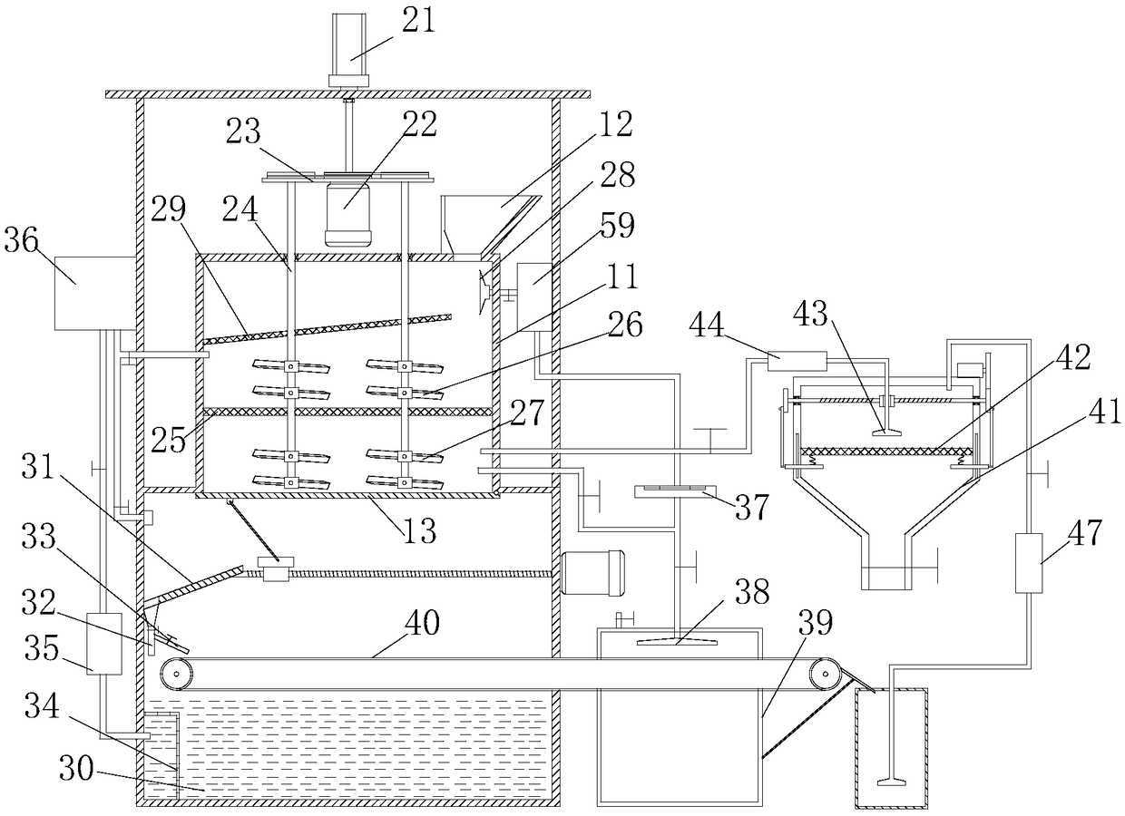 Corn crushing device for agricultural production