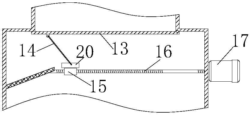 Corn crushing device for agricultural production