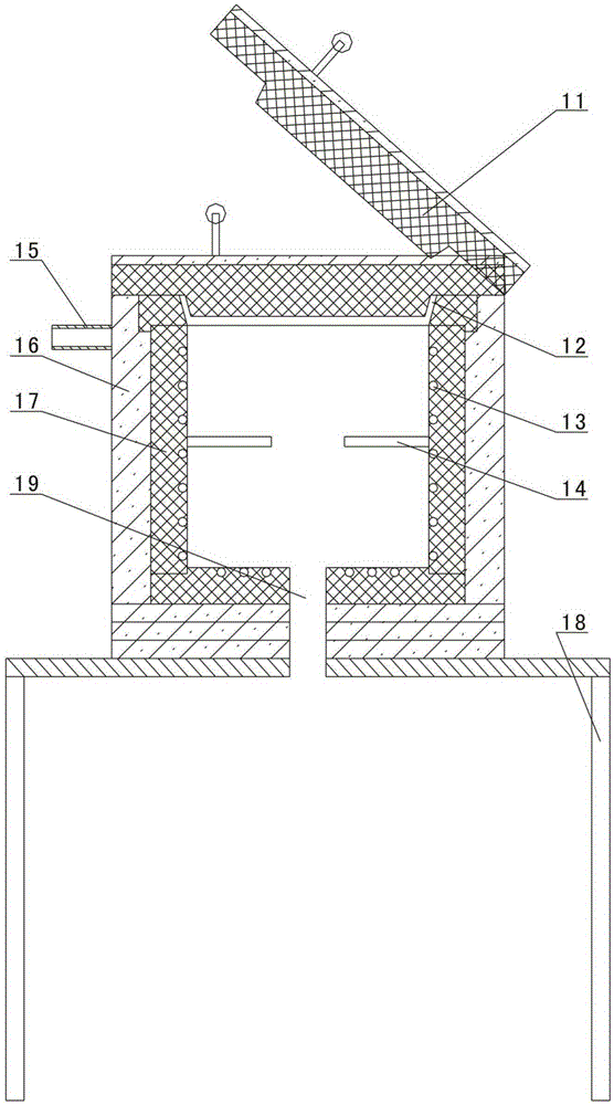 Test device for high temperature acceleration sensor