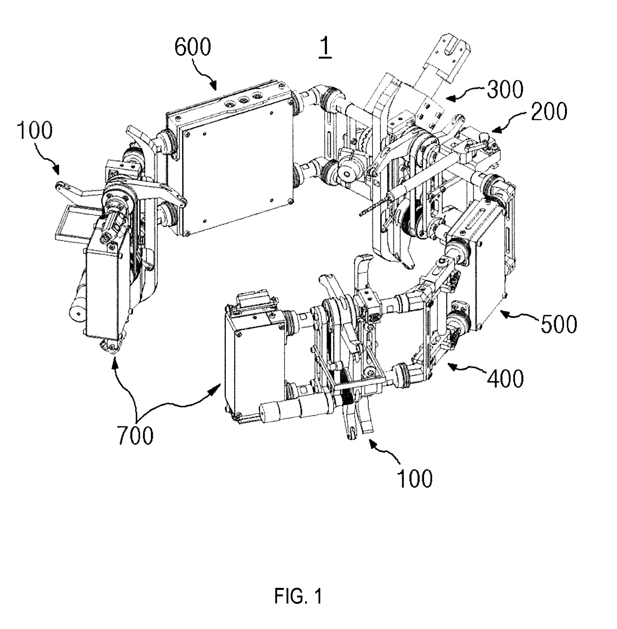 Robot mechanism for inspection of live-line suspension insulator string