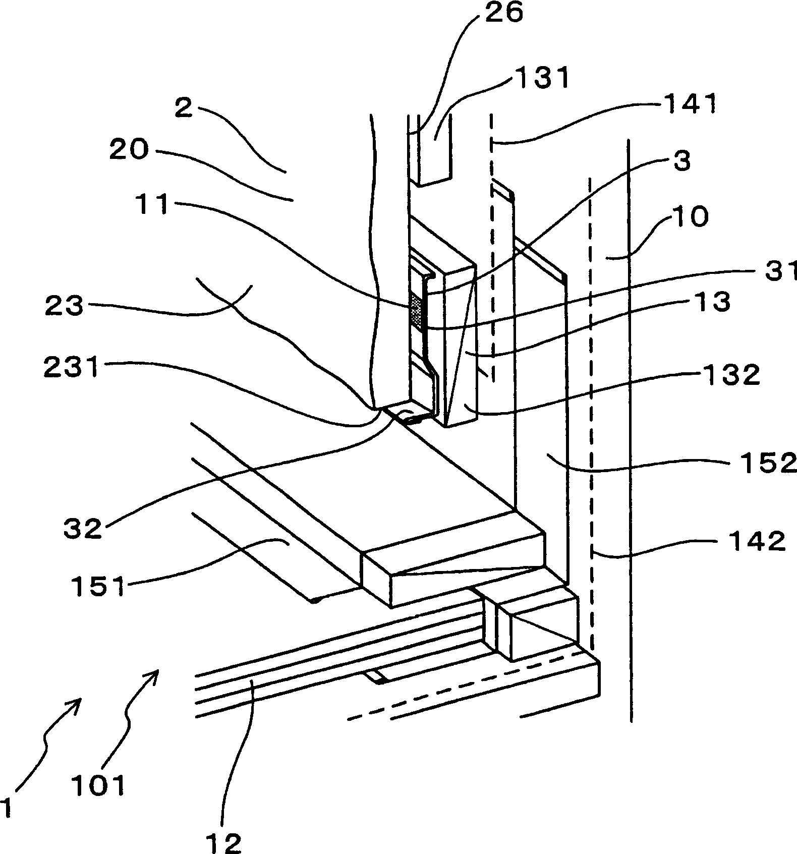 Siding boards attachment structure