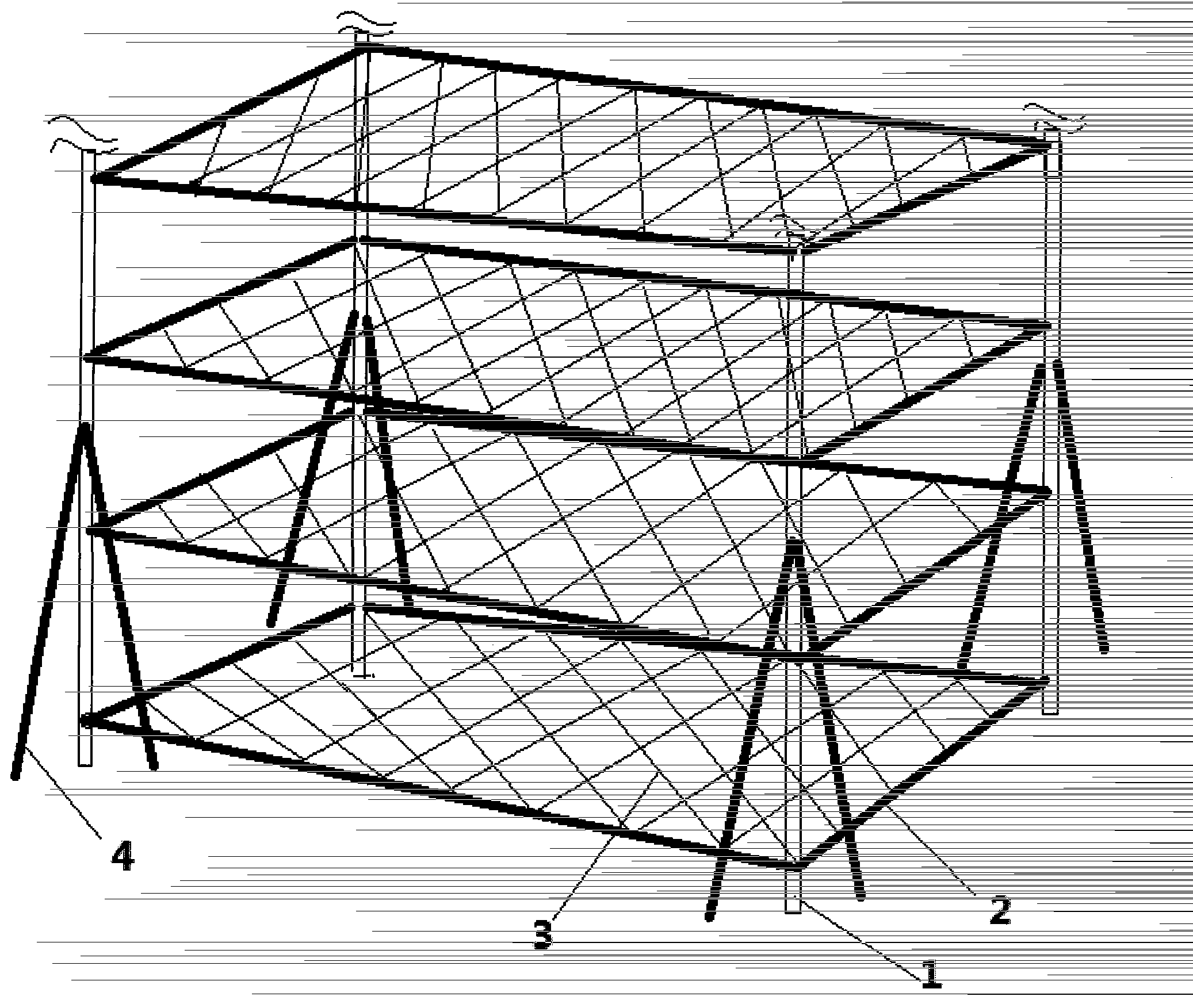 Cultivating frame for cultivating flammulina velutipes