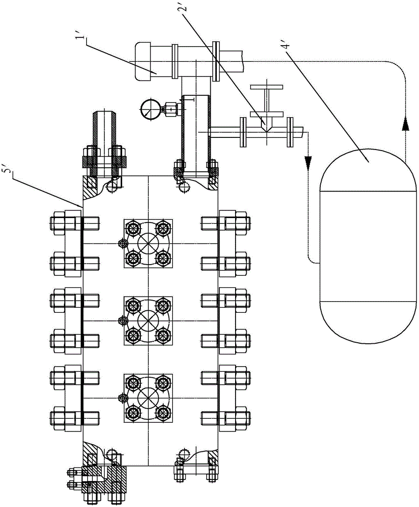 A plunger pump anti-gasification liquid medium gasification device