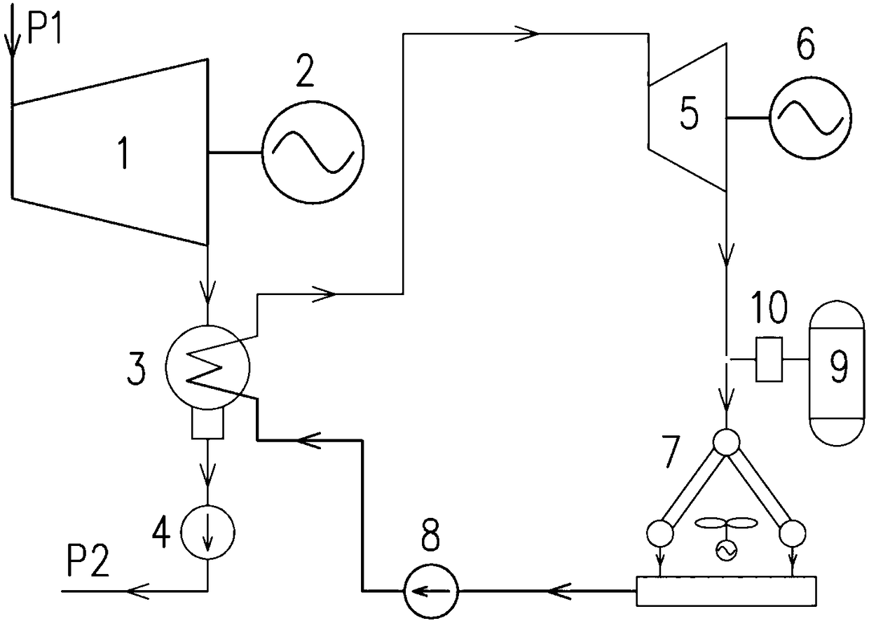 A Combined Cycle Indirect Air Cooling System