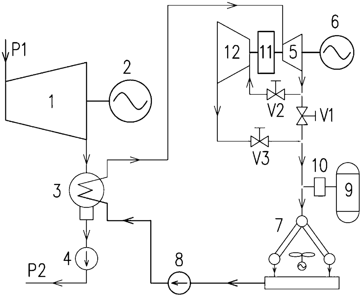 A Combined Cycle Indirect Air Cooling System