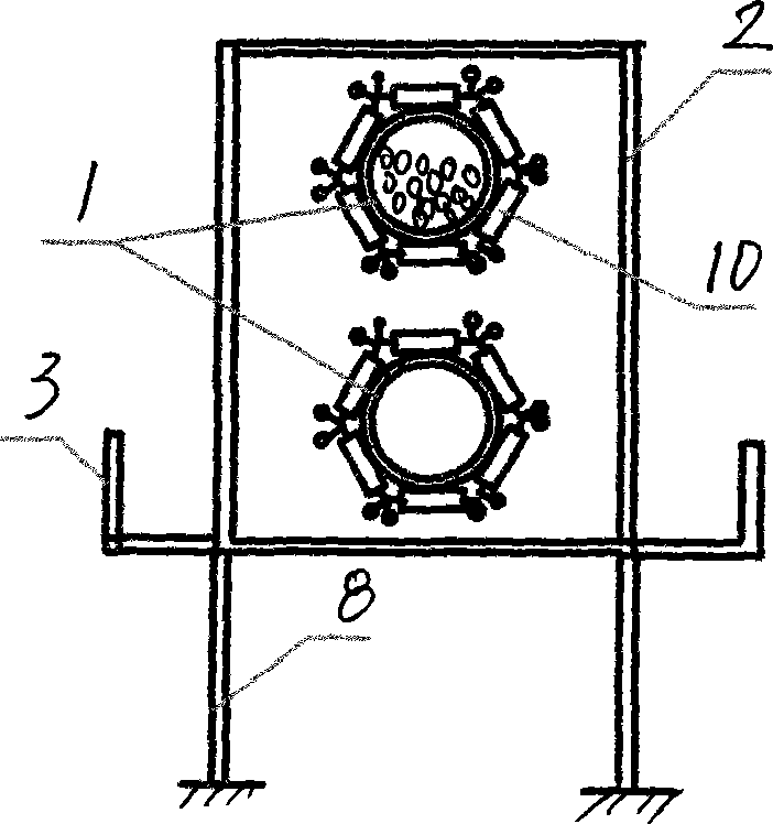 Tubular tape sealing machine applying carrier roller