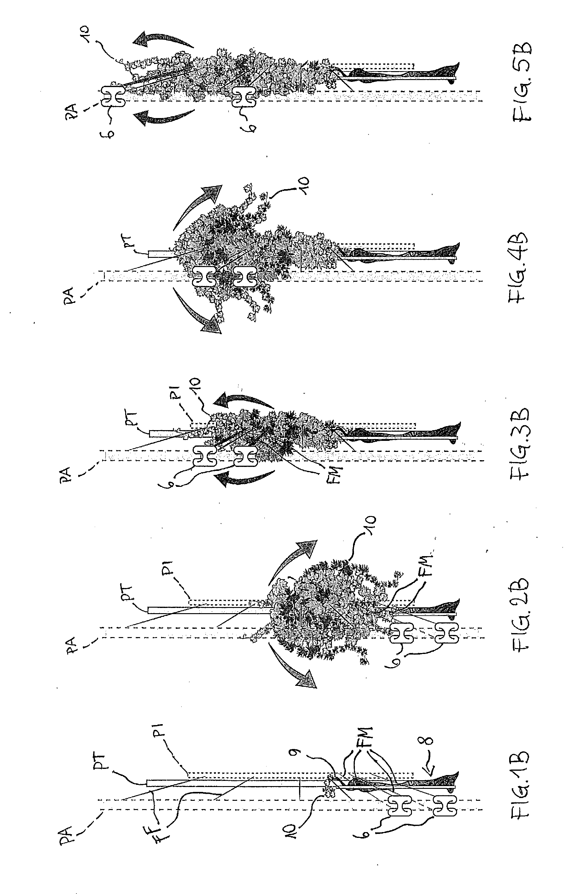 Device for fastening and adjusting the carrying wires on a row of plants