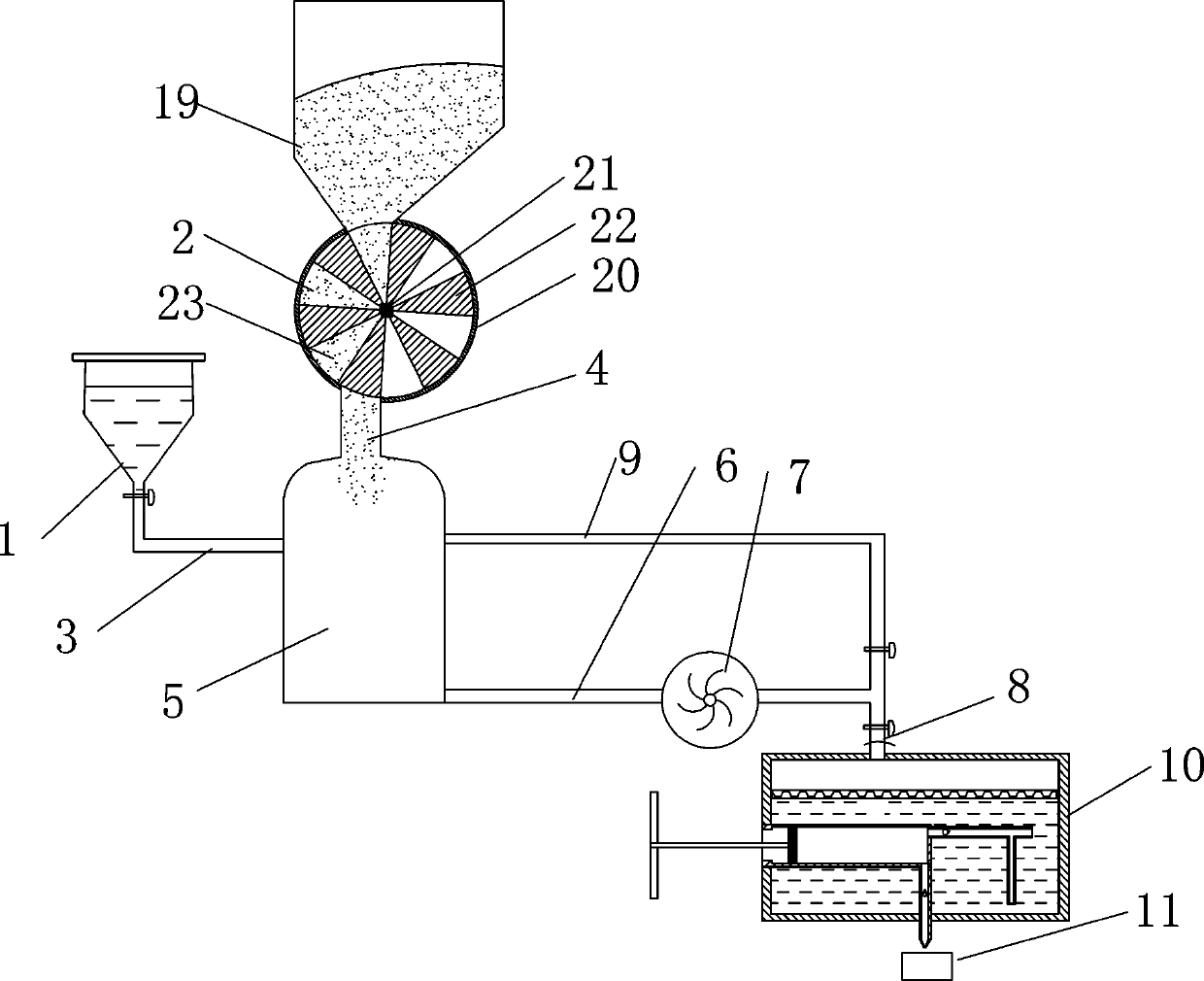 Anti-sticking spraying device for conveyor belt of glass rod softening furnace