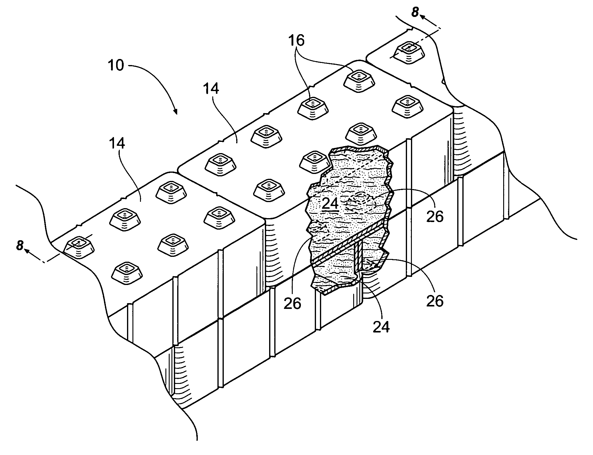 Riparian flood wall structure