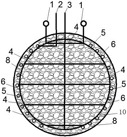 Geothermal heat exchanger capable of improving heat transfer efficiency for prefab energy balls