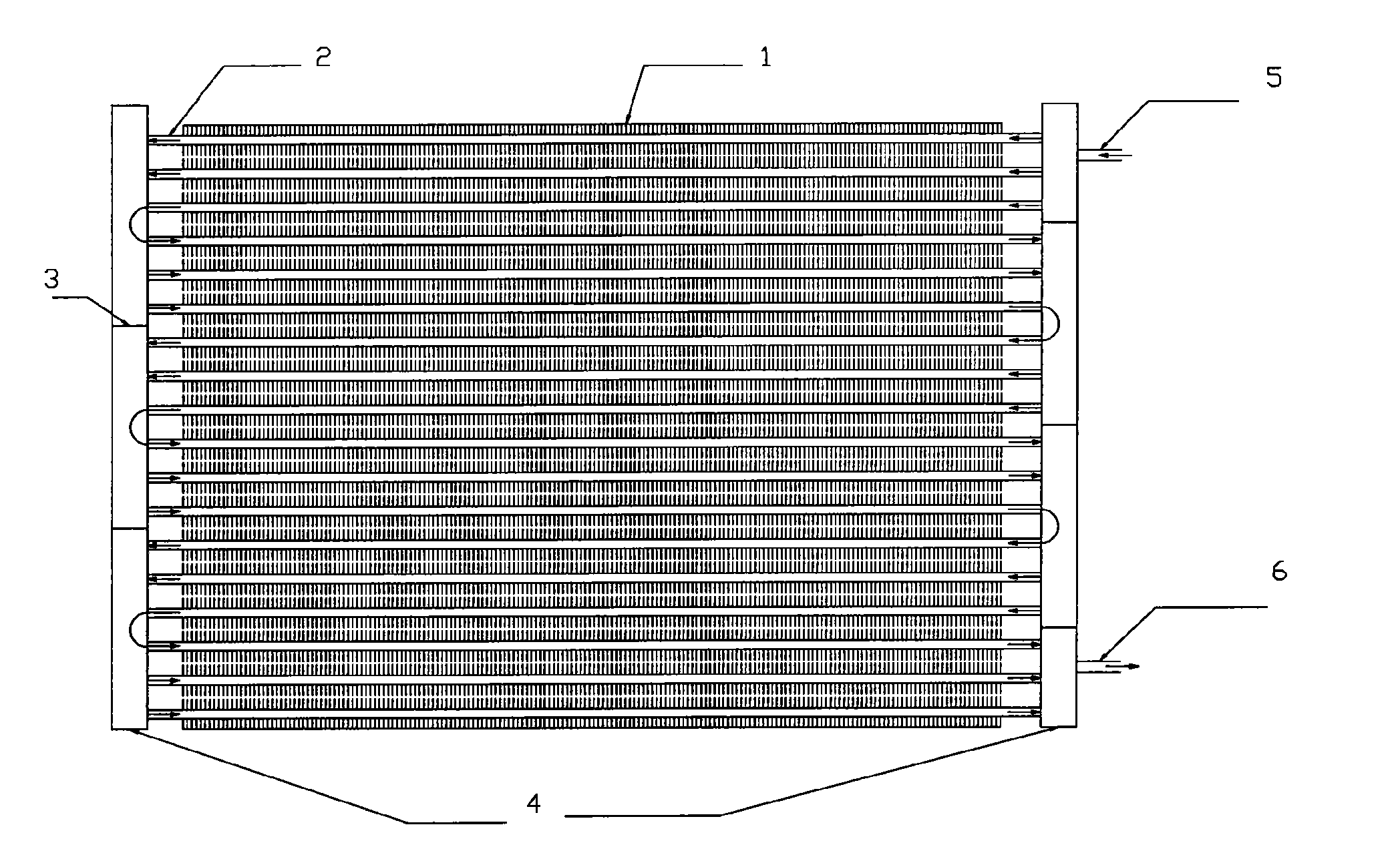 Parallel stream heat exchanger integrated with microchannel and outer fin