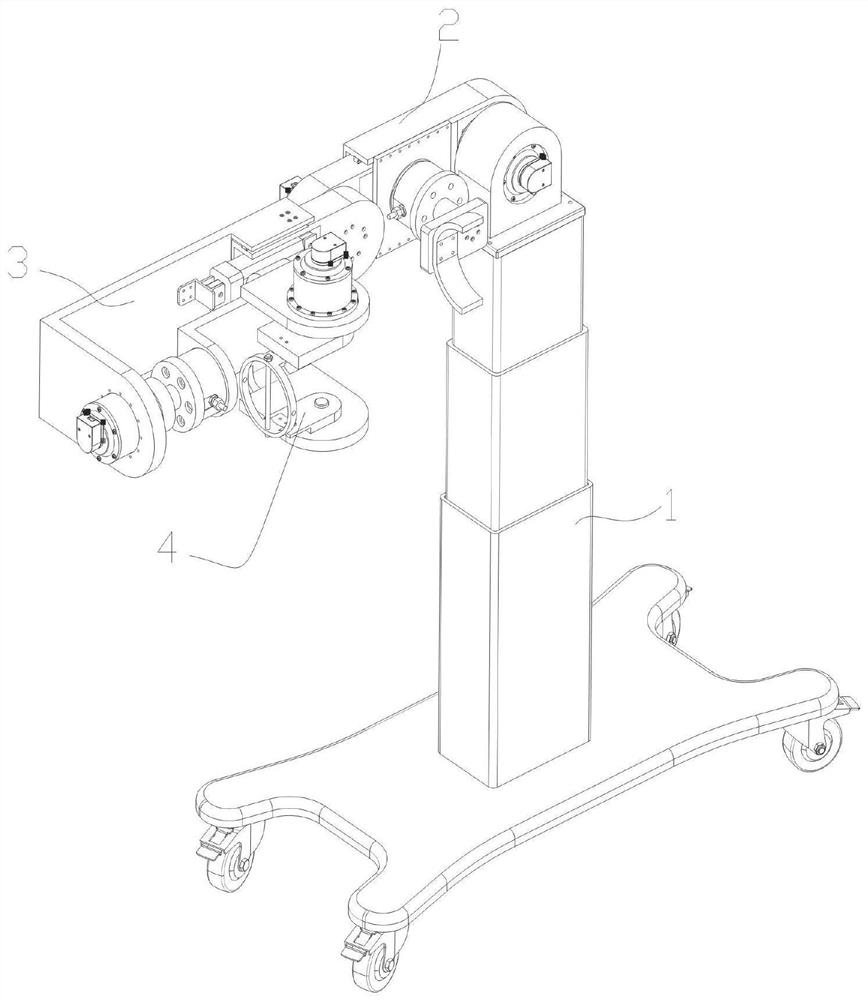 A four-degree-of-freedom elbow-wrist joint rehabilitation robot