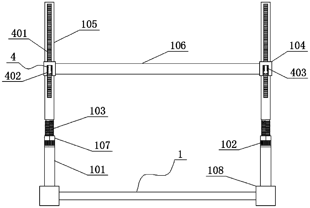 Hurdle frame for physical education