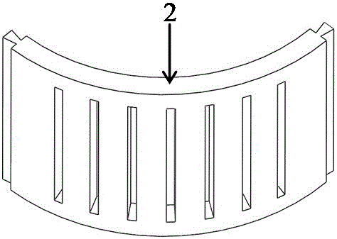 Device for testing effects exerted on performance of motor iron core yoke part by interference fit