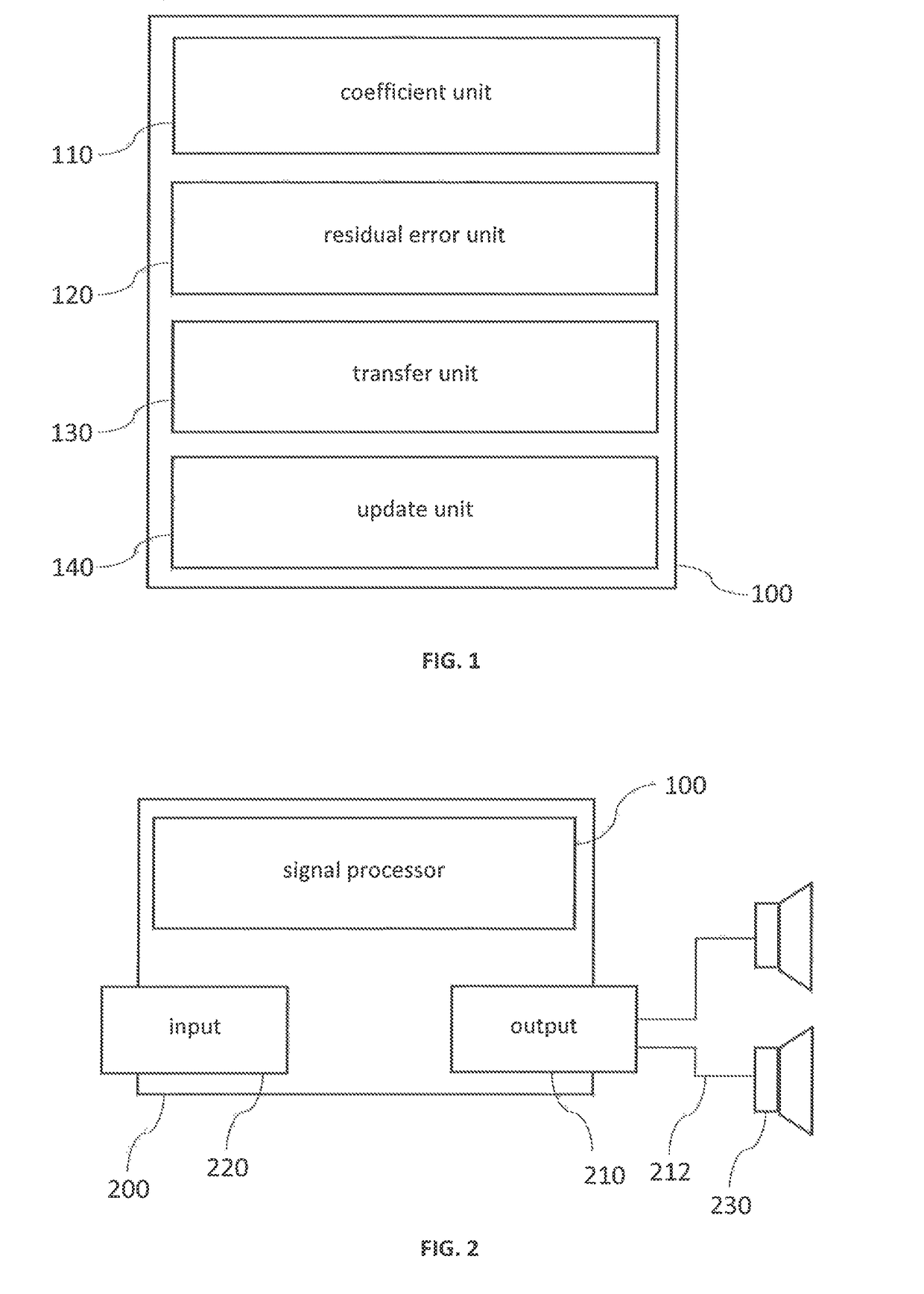 Adaptive reverberation cancellation system