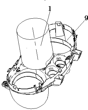 Ultrasonic welding head applicable to automobile dashboard glass welding