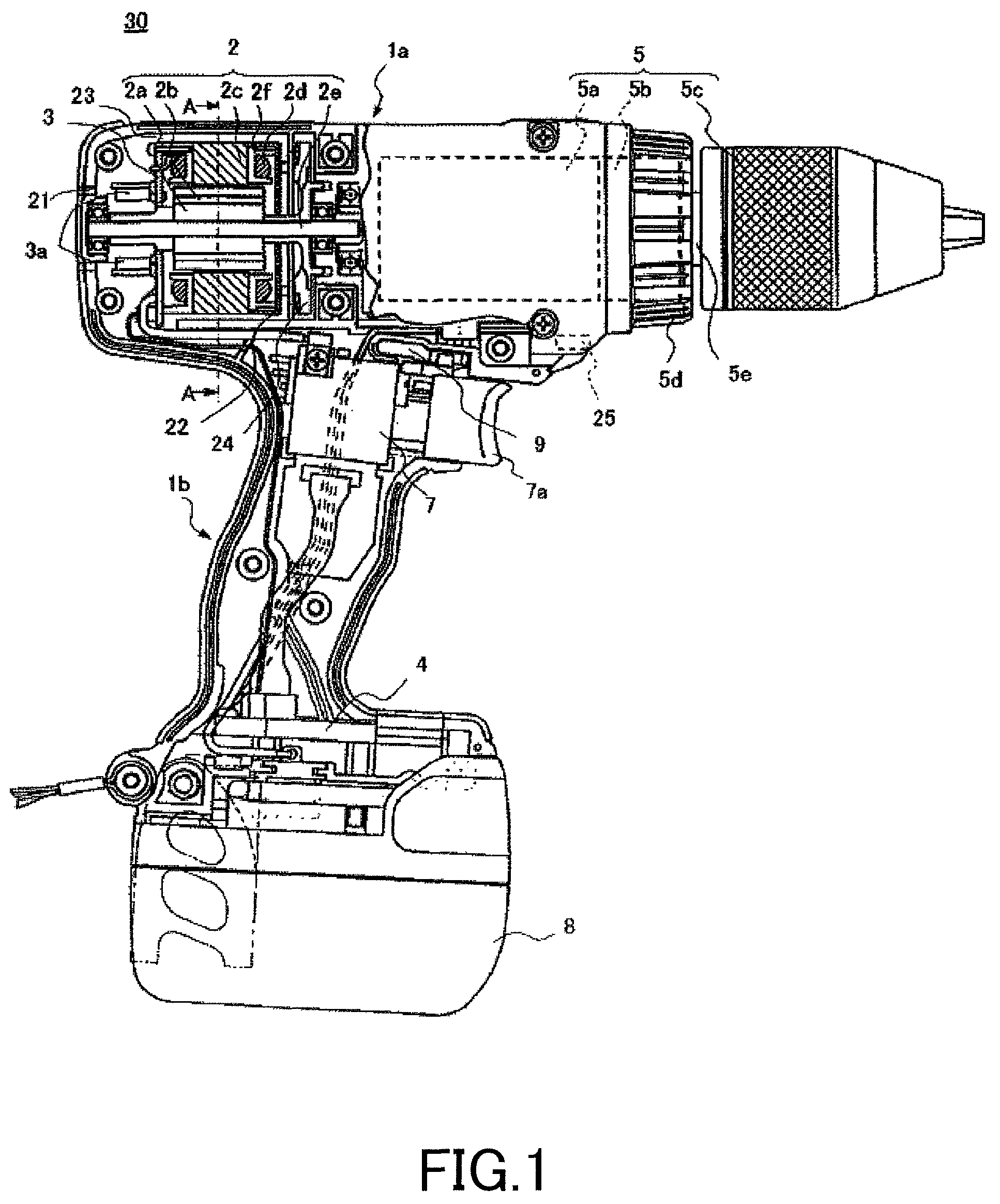 Electric rotating tool