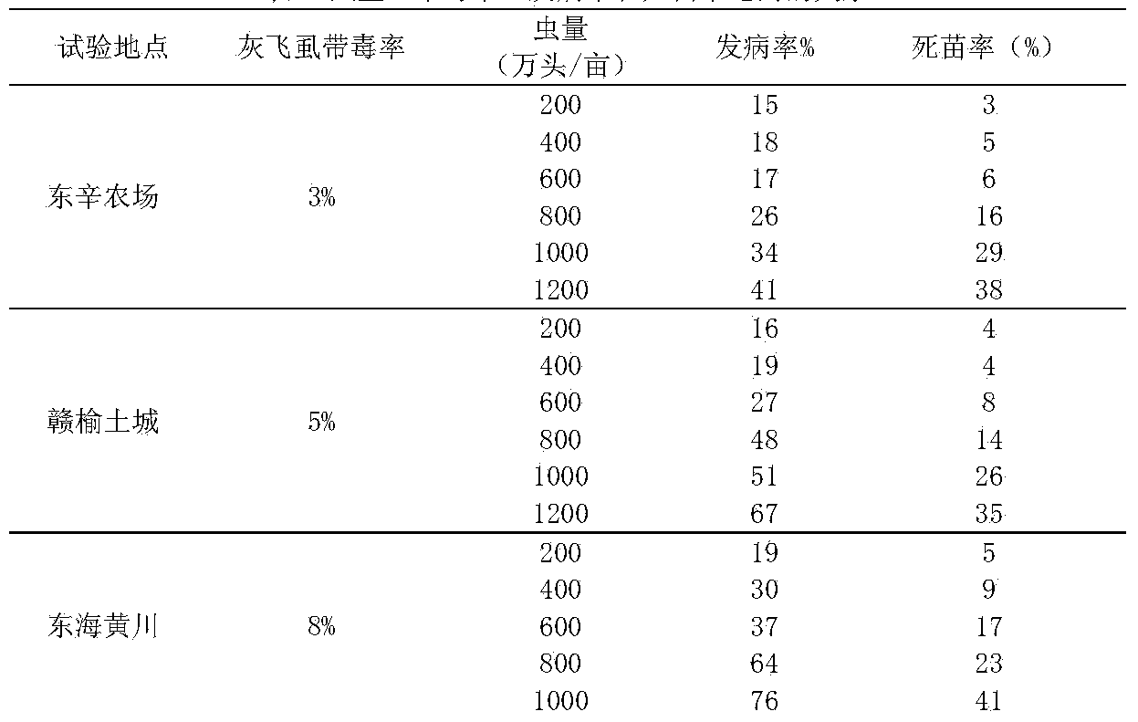 Anti-rice black-streaked dwarf virus field inoculation identification method for rice varieties