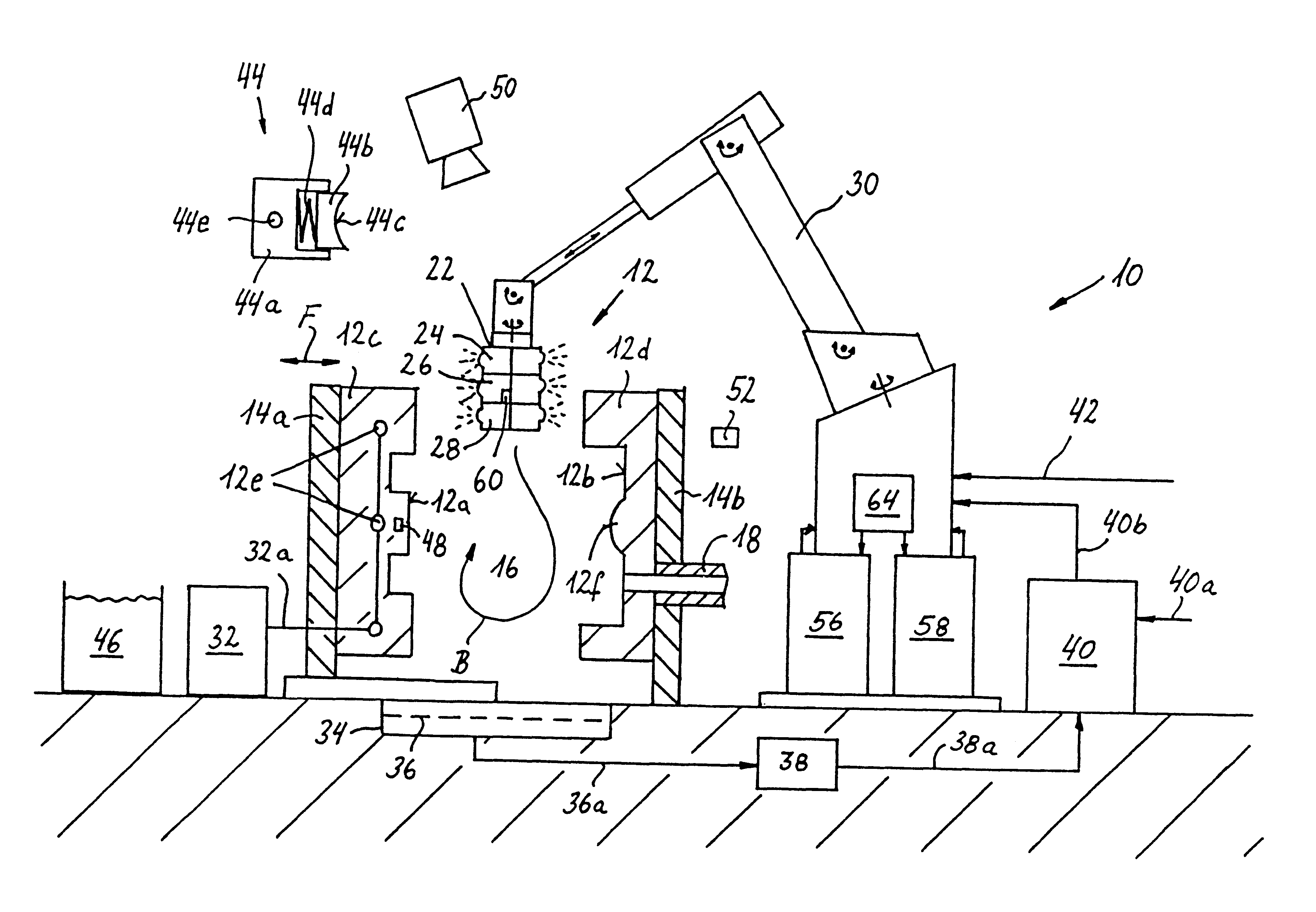 Process for preparing the walls of a mold for molding or shaping to make them ready for the next molding cycle