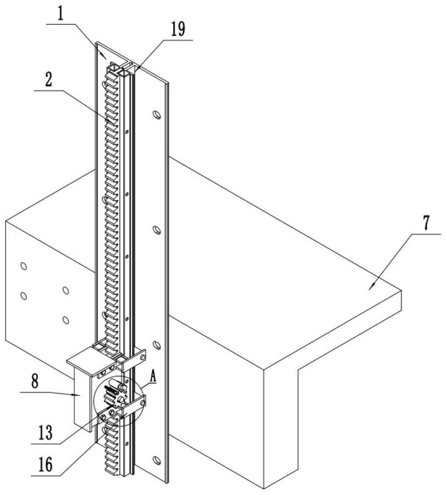 Driving anti-falling device for lifting of building climbing frame and lifting system of driving anti-falling device